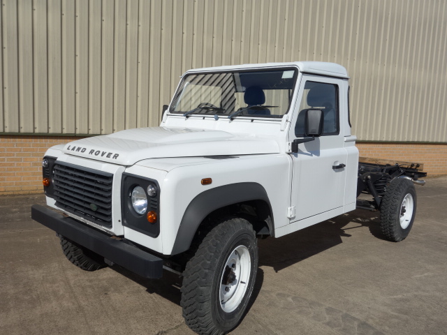 Ex Military - 40238 – Land Rover Defender 130 RHD chassis cab
