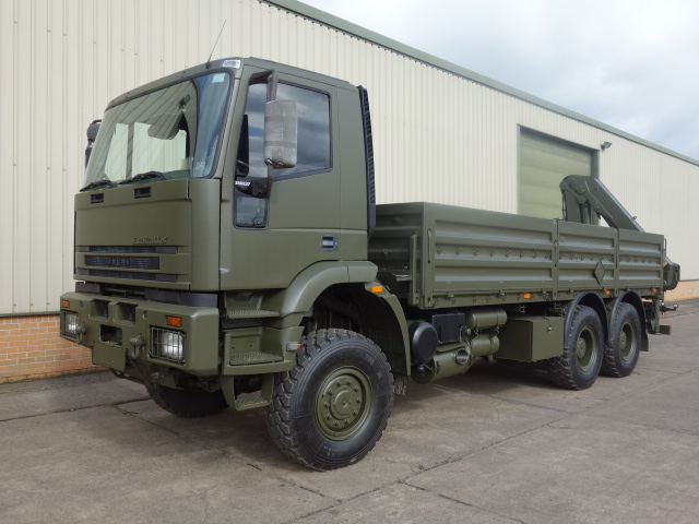 Ex Military - 50186 – Iveco Eurotrakker 6×6 Cargo With Rear Mounted Crane