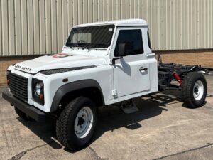 Unused Armoured Land Rover Defender 130 Chassis Cab