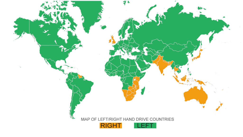 LHD or RHD Map