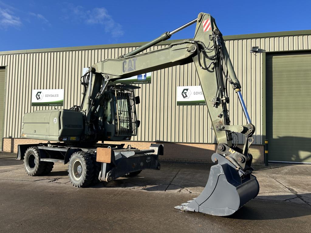 Ex Army Caterpillar 318 Wheeled Excavator
