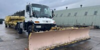 Mercedes Unimog U400 with Danline Runway Sweeper Mercedes Unimog U400 with Danline Runway Sweeper