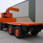 Ex Army Bedford TM 6x6 Flat Bed Cargo Truck with Atlas Crane Ex Army Bedford TM 6x6 Flat Bed Cargo Truck with Atlas Crane