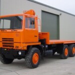 Ex Army Bedford TM 6x6 Flat Bed Cargo Truck with Atlas Crane Ex Army Bedford TM 6x6 Flat Bed Cargo Truck with Atlas Crane