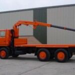 Ex Army Bedford TM 6x6 Flat Bed Cargo Truck with Atlas Crane Ex Army Bedford TM 6x6 Flat Bed Cargo Truck with Atlas Crane
