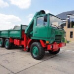 Ex Army Bedford TM 6x6 Flat Bed Cargo Truck with Atlas Crane Ex Army Bedford TM 6x6 Flat Bed Cargo Truck with Atlas Crane