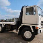 Ex Army Bedford TM 6x6 Flat Bed Cargo Truck with Atlas Crane Ex Army Bedford TM 6x6 Flat Bed Cargo Truck with Atlas Crane