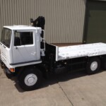Ex Army Bedford TM 6x6 Flat Bed Cargo Truck with Atlas Crane Ex Army Bedford TM 6x6 Flat Bed Cargo Truck with Atlas Crane