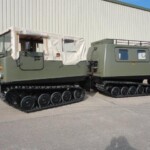 Ex Army Hagglunds BV206 Soft Top All Terrain Vehicle (ATV) Fitted with a Rear Personnel Carrier Body Ex Army Hagglunds BV206 Soft Top All Terrain Vehicle (ATV) Fitted with a Rear Personnel Carrier Body