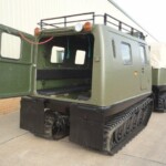 Ex Army Hagglunds BV206 Soft Top All Terrain Vehicle (ATV) Fitted with a Rear Personnel Carrier Body Ex Army Hagglunds BV206 Soft Top All Terrain Vehicle (ATV) Fitted with a Rear Personnel Carrier Body