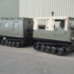 Ex Army Hagglunds BV206 Soft Top All Terrain Vehicle (ATV) Fitted with a Rear Personnel Carrier Body Ex Army Hagglunds BV206 Soft Top All Terrain Vehicle (ATV) Fitted with a Rear Personnel Carrier Body