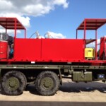 Ex Army Bedford TM 6x6 Flat Bed Cargo Fitted wih De-Mountable Service/Lube Unit Ex Army Bedford TM 6x6 Flat Bed Cargo Fitted wih De-Mountable Service/Lube Unit