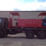 Ex Army Bedford TM 6x6 Flat Bed Cargo Fitted wih De-Mountable Service/Lube Unit Ex Army Bedford TM 6x6 Flat Bed Cargo Fitted wih De-Mountable Service/Lube Unit