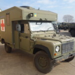 Ex MOD Land Rover Defender 130 Pulse Battle Field Ambulance Ex MOD Land Rover Defender 130 Pulse Battle Field Ambulance