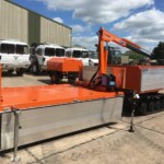 Ex Army Hagglunds BV206 All Terrain Vehicle (ATV) fitted with cargo bed and hydraulic crane Ex Army Hagglunds BV206 All Terrain Vehicle (ATV) fitted with cargo bed and hydraulic crane