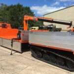 Ex Army Hagglunds BV206 All Terrain Vehicle (ATV) fitted with cargo bed and hydraulic crane Ex Army Hagglunds BV206 All Terrain Vehicle (ATV) fitted with cargo bed and hydraulic crane