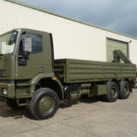 Ex Army Iveco Eurotrakker 6x6 Cargo With Rear Mounted Crane Ex Army Iveco Eurotrakker 6x6 Cargo With Rear Mounted Crane