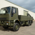 Ex Army Iveco Eurotrakker 6x6 Cargo With Rear Mounted Crane Ex Army Iveco Eurotrakker 6x6 Cargo With Rear Mounted Crane