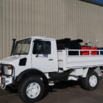 Ex Army Mercedes Unimog U1300L RHD Service Truck with Winch Ex Army Mercedes Unimog U1300L RHD Service Truck with Winch