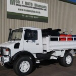 Ex Army Mercedes Unimog U1300L RHD Service Truck with Winch Ex Army Mercedes Unimog U1300L RHD Service Truck with Winch