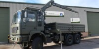 ex army MAN 27.314 6x6 Cargo Truck with HMF 910 7.9 tm Crane ex army MAN 27.314 6x6 Cargo Truck with HMF 910 7.9 tm Crane