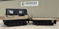 Hagglunds BV 206 Soft Top Cargo Flat Bed Load Carrier Hagglunds BV 206 Soft Top Cargo Flat Bed Load Carrier