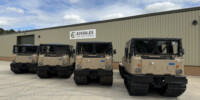 Hagglunds BV 206 Soft Top Cargo Flat Bed Load Carrier Hagglunds BV 206 Soft Top Cargo Flat Bed Load Carrier