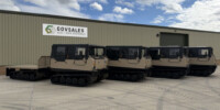 Hagglunds BV 206 Soft Top Cargo Flat Bed Load Carrier Hagglunds BV 206 Soft Top Cargo Flat Bed Load Carrier