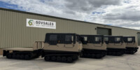 Hagglunds BV 206 Soft Top Cargo Flat Bed Load Carrier Hagglunds BV 206 Soft Top Cargo Flat Bed Load Carrier