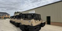 Hagglunds BV 206 Soft Top Cargo Flat Bed Load Carrier Hagglunds BV 206 Soft Top Cargo Flat Bed Load Carrier