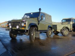 Ex Army Land Rover Defender 90 Wolf (Remus) with Penman Trailer