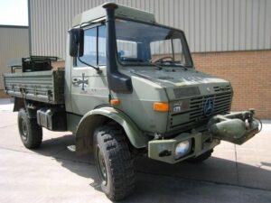 Ex Army Mercedes Unimog U1300L winch truck 