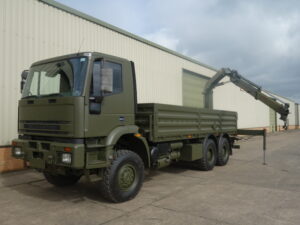 Ex Army Iveco Eurotrakker 6x6 Cargo With Rear Mounted Crane