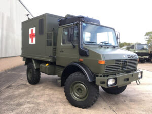Ex Army Mercedes Benz Unimog U1300L 4x4 Medical Ambulance