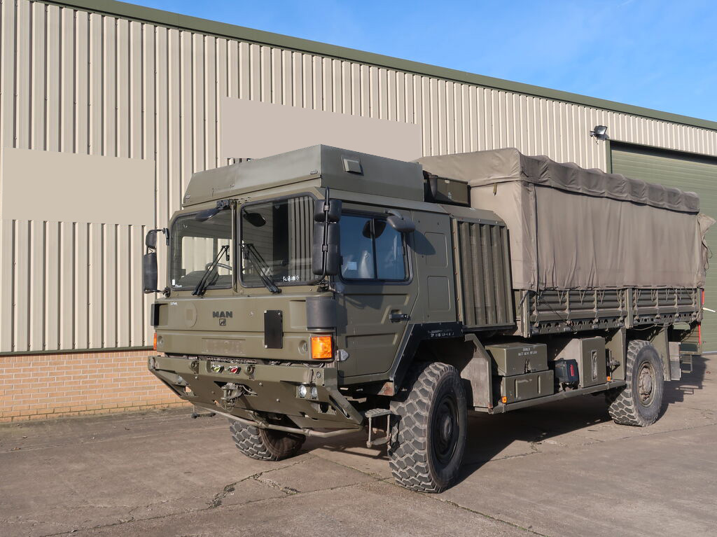 Ex Army MAN HX60 18.330 4x4 Drop Side Cargo Truck