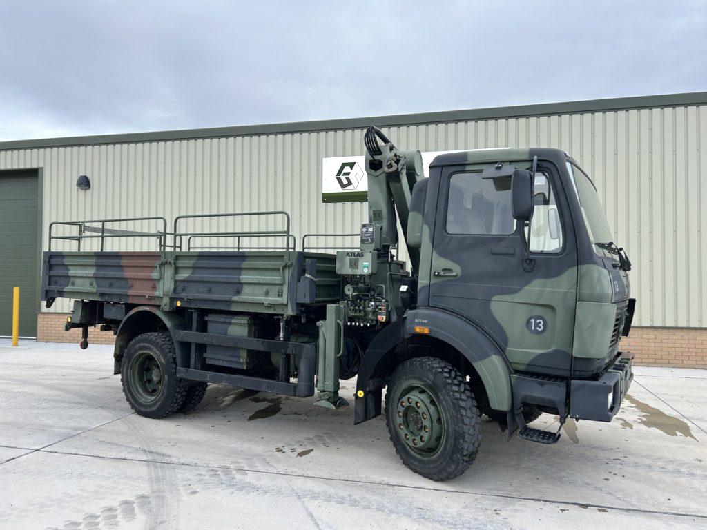 Ex Military - Mercedes 1017 4×4 Cargo Truck With Crane – (Latest-Stock)