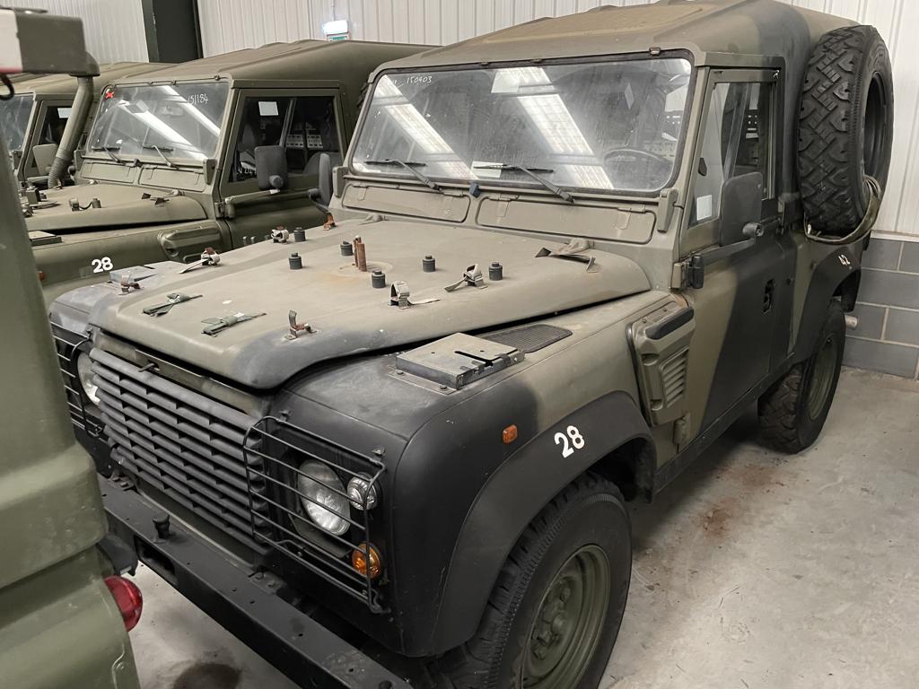 Ex Military - 15045 – Land Rover Defender 90 Wolf LHD Hard Top (Remus) USA Compliant