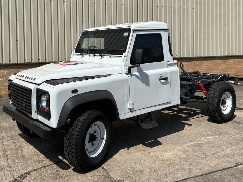 Ex Military - 50507 – Unused Armoured Land Rover Defender 130 Chassis Cab